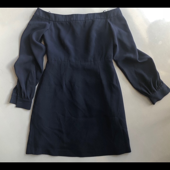 Jill Jill Stuart Navy off the shoulder dress - Picture 5 of 8